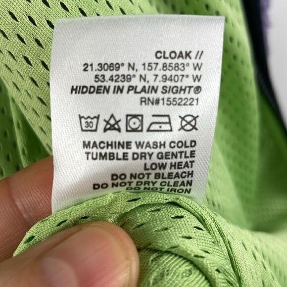 Cloak Men’s Purple and Black Sherpa Vest size XL - Picture 12 of 14